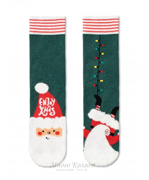Diwari новогодние носки с пушистой нитью «Enjoy Xmas»